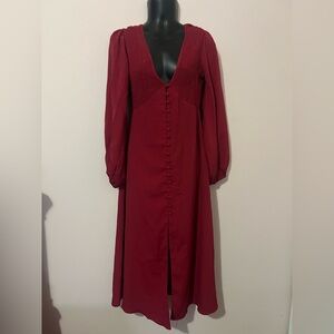 ASOS DESIGN | long sleeve maxi dress | size 4